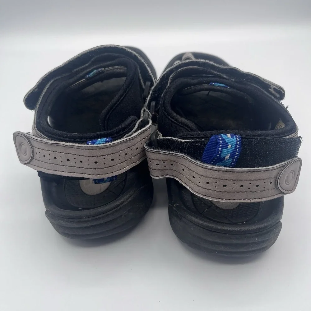 FootJoy‎ Men's Golf Sandals Size 8M 48443 Gray Black Blue Adjustable Spikes